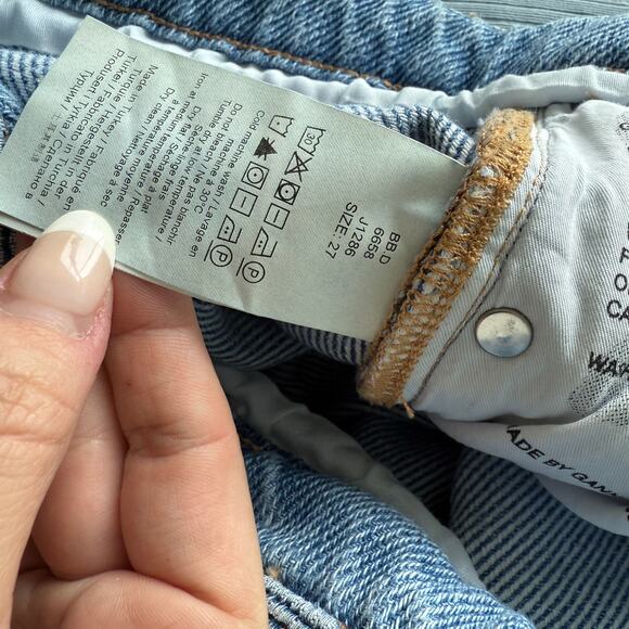 GANNI Heavy Weight Drawstring Wide Leg Jeans - Picture 4 of 6